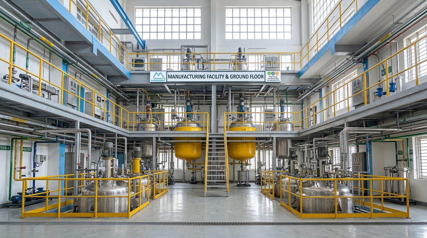 Maksons Multi-tier Chemical Synthesis Hall and Reactor Installation